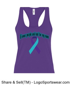 I wear purple and teal for my mom Design Zoom